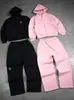 Estação Independente Personalidade Retrô Marca de Moda de Rua Nova Moletom Outono Unissex Cardigan Casual Moletom Calça de Moletom