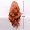 Peluca de encaje 13*4.5*1 cabello largo rizado natural micro rizo onda de agua cobertura completa de la cabeza fibra química resistente a alta temperatura seda