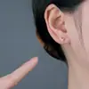 Aretes de Aguja Plateada, Femeninos, Amorosos, Diseño de Alta Gama, Estilo Nuevo, No Necesitan Quitar Tornillos ni Girar Tapas al Dormir, Aretes para Perforaciones