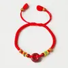 Nueva Pulsera Roja con Hebilla de Seguridad de Cinabrio para Bebés, Niños, Mujeres Embarazadas, Pulseras Hechas a Mano de Madera de Durazno para Año de Nacimiento para Hombres y Mujeres Regalos