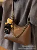 Bolsa Pequena Bordada com Pedras 2025 Nova Moda Versátil Bolsa Transversal de Alto Padrão para o Dia a Dia Bolsa de Ombro/Axila Feminina