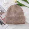 Sombrero de Lana con Ala Ancha de Pelo de Conejo para Mujer Tendencia Corea del Sur Ins Otoño e Invierno Sombrero Japonés para el Frío Gorro de Punto Cálido
