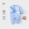 Macacão Acolchoado de Bebê Inverno Espessado Quente Jaqueta de Algodão Roupas de Algodão para Recém-nascidos Roupas de Algodão para Exterior Roupas de Inverno Roupas de Bebê