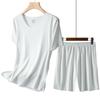 Conjunto de camiseta para mujer de comercio exterior Verano Cuello redondo Pijama Ropa para el hogar XX0195
