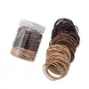 Diademas Elásticas Negras Que No Dañan el Cabello, Ligas para el Cabello de Alta Elasticidad, Accesorios para el Cabello para Media Cola, Bandas de Goma para Atar el Cabello, Anillos para el Cabello, Cuerdas para el Cabello para Mujeres Adultas