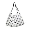 Bolsa Transversal Nylon Bolinhas Retro Estilo Coreano Blogger Ins para Meninas Estudantes Escola Versátil Grande Capacidade Bolsa de Ombro