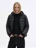 Chamarra Acolchada de Costilla Yishengyi para Invierno Profundo 90% Pluma de Ganso Blanco Básica para Viaje Cotidiano Nylon Cálida con Capucha para Hombres y Mujeres