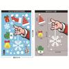Decorações de Natal Meia de Natal Boneco de Neve Floco de Neve Cúpula Adesivo de Vidro Bastão de Doces Homem de Gengibre Decoração de Festa Adesivo Eletrostático