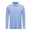 Camisa Polo de Manga Larga Ion de Hielo Ropa de Trabajo Personalizada Estampada con Logo Cuello con Solapa Bordado Ropa de Trabajo Grupal Otoño e Invierno Camisas Culturales