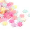 Acrílico Cor Gelatina Cor Clara Desenho Animado Floco de Neve Furo Reto Contas DIY Coração de Menina Pulseira Contas Espaçadoras Acessórios de Joia