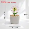 Planta en Maceta de Girasol Esmaltado Zibo para Decoración de Coche y Escritorio de Oficina, Adorno Artesanal para Comercio Exterior Transfronterizo