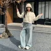 Moletom curto com capuz e estampa de cruz bordada tridimensional estilo retrô americano para mulheres, jaqueta de moda para camadas outono e inverno para mulheres