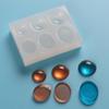 Molde de silicona para joyería DIY de gota de gema triángulo rectángulo, molde de cristal, molde de silicona para gota de resina