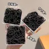 Faixa de Cabelo Elástica para Polegar Infantil Elástico Preto Elástico Pequeno para Bebê Não Machuca o Cabelo das Meninas Faixa de Cabeça Acessórios de Cabelo