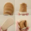 Botas de Nieve para Niños 2026 Invierno Antideslizantes Forradas de Felpa Zapatos de Algodón para Niñas Zapatos de Algodón de Nieve para Niños Impermeables Botas Cálidas para Bebé