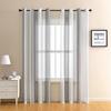 Cortina Transparente de Rayas Anchas Estilo Nórdico ins Minimalista Sala de Estar Dormitorio Estudio Cortinas Cortinas Transparentes Mosquitero Directo de Fábrica