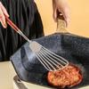 Acero inoxidable 304 mango de madera de nogal cuchara para cocinar pala hogar restaurante cocina gadget cuchara para sopa de olla caliente cuchillo pala para pastel