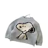 Malhas Grossas para Meninos e Meninas Roupas de Outono e Inverno Infantis Estilo Coreano Estampa Fofa de Cachorrinho Malhas Quentes Malhas Casuais Tendência