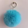 Fábrica em estoque 8cm bola de pelo pingente chaveiro acessórios de bolsa bola de pelo sintético atacado pingente diy acessórios para roupas sapatos