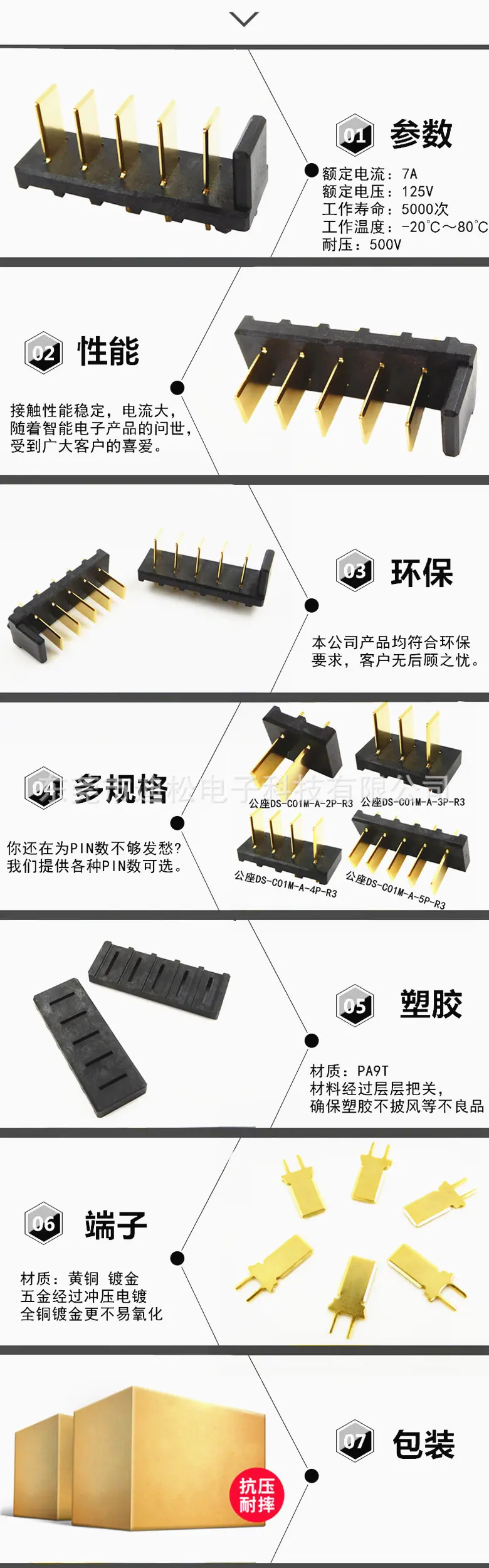 5P防呆加长
