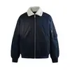 Chaqueta de Algodón para Hombre Jack's con Sentido del Diseño, Casual de Invierno Nuevo Abrigo de Algodón con Cuello de Lana de Cordero Sintética