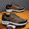 Zapatos de senderismo para hombre al por mayor para exteriores, zapatos deportivos casuales de malla transpirable antideslizantes, zapatos de seguridad para obras, zapatos de trekking