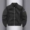 Jaqueta de Voo Masculina com Gola Baseball Nova Outono 2026 Moda Versátil Casual Roupa Externa Juvenil