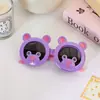 Óculos de sol infantis com tampa flip em formato de desenho animado, óculos de sol de gatinho fofo, óculos de sol polarizados com proteção solar para crianças, atacado