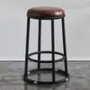 Taburete Alto de Tres Anillos Extra Grueso, Taburete Alto de Barra, Silla Alta para Adultos en Casa, Silla de Mostrador, Taburete Alto de Lujo Ligero para Arcade, Taburete Redondo