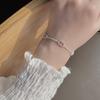 Caperucita Roja recomienda el mismo brazalete de nariz de cerdo hueco de plata de ley S925 INS personalidad minimalista joyería de plata de lujo ligero