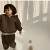 Liquidación de Tallas Agotadas, Sin Devoluciones ni Cambios. Ropa de Invierno para Niños Estilo Coreano, Chaqueta Gruesa de Algodón con Capucha, Top y Pantalones Largos para Niñas