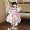 Vestido de Princesa Lolita para Meninas Outono Novo Estilo Vestido de Aniversário Infantil Vestido Tutu Melody