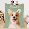 Manta con Diseño Personalizado DIY Patrón de Perro Cómoda Franela Hogar Cálida Venta de Fábrica