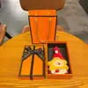 Colgante de Felpa Navideño Creativo Muñeco de Jengibre Caricatura Lindo Colgante para Llaves Decoración para Bolso Regalo de Navidad