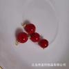 Cuentas colgantes decorativas rojas DIY cuentas sueltas ropa pendientes colgante perlas de imitación venta al por mayor