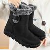 JinshiyuanZapatos de Algodón de Invierno para Mujer Transfronterizos Talla Grande Procesamiento de Zapatos de Algodón Personalizados Botas Altas Engrosadas de Terciopelo Botas de Nieve para Mujer