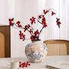 Ornamento de Vaso Cerâmico Simples Retrô Escandinavo Decorações Suaves para Mesa de Escritório Sala de Estar Casa Nova Chinoiserie