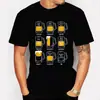 Playera Clásica Gráfica de Cuello Redondo para Hombre Happy Beer Estampada Top Camiseta Talla Grande Camiseta de Moda Harajuku para Hombre