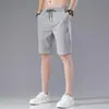 Pantalones Casuales Finos Transfronterizos para Hombre, Estilo Coreano, Talla Grande, Modernos, Tendencia, Exportación, Al por Mayor en Stock, Corte Ajustado, Pantalones de Pierna Recta de Seda de Hielo