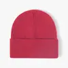 Gorro de punto acanalado con logo personalizado para hombre y mujer, otoño e invierno, gorro cálido para poner, gorro para clima frío, gorro de lana a prueba de viento y frío