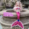 Princesa Sirena con Alas Extraíbles, Muñeca Barbie que se Ilumina, Muñeca que se Ilumina, Regalo para Niña, Juguete para Niños