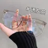 2026 Nuevas Gafas Transparentes de Marco Grande Retro Degradado Estilo Celebridad de Internet Lentes de Marco Grande Moda Sensación de Alta Gama para Hombres y Mujeres