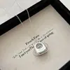 Collar Colgante Geométrico Cepillado para Mujer, Cadena para Clavícula Estilo Ins Nuevo Verano 2025, Diseño Simple, Accesorio Versátil