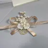 Padrinos Damas de Honor Boutonnières Novio Novia Ceremonia de Boda Corsages para los Padres Fiesta de Bienvenida Fiesta de Despedida Pulseras para Hermanos