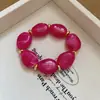 Pulsera Ovalada de Acrílico Irregular Pulsera de Temperamento Dulce Transfronteriza Europea y Americana Pulsera de Diseño de Nicho a la Moda