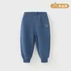 Pantalones para Niños Otoño e Invierno Estampado de Dibujos Animados Pantalones Deportivos de Felpa Niños y Niñas Pantalones Deportivos Casuales Bebé Pantalones Largos para Exteriores Versátiles