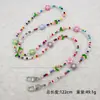 Bolso Cruzado de Perlas Irregulares Lanyard Largo Portátil para Teléfono Móvil Lanyard Sencillo de Perlas para Teléfono Móvil Cadena para Teléfono Móvil Cadena Cadena