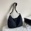 Bolsa Tote de Color Sólido Estilo Japonés para Estudiantes Universitarios de Gran Capacidad para el Trabajo Nueva 2025 Bolso Cruzado Lona Hombro Único Nylon