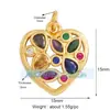 M07 M41B Acessórios de joias DIY amor estrela concha pérola cor zircônia pingente