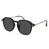 Nuevas Gafas Fotocromáticas para Miopía de Cambio de Color para Mujer, Combinación Perfecta, Negro Brillante Liso, Montura Grande, Mismo Estilo que las Celebridades de Internet, Gafas Planas Anti-Ultravioleta